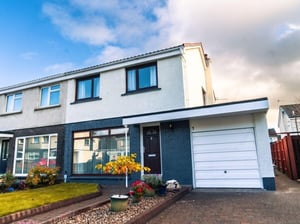 Wall coating services applied to the exterior walls of a residential property in Scotland.