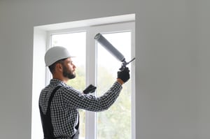UPVC spraying on windows and doors in Scotland showing smooth durable finish and refreshed exterior look.