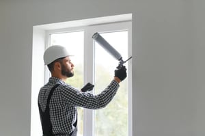 UPVC spraying on windows and doors in Scotland showing smooth durable finish and refreshed exterior look.