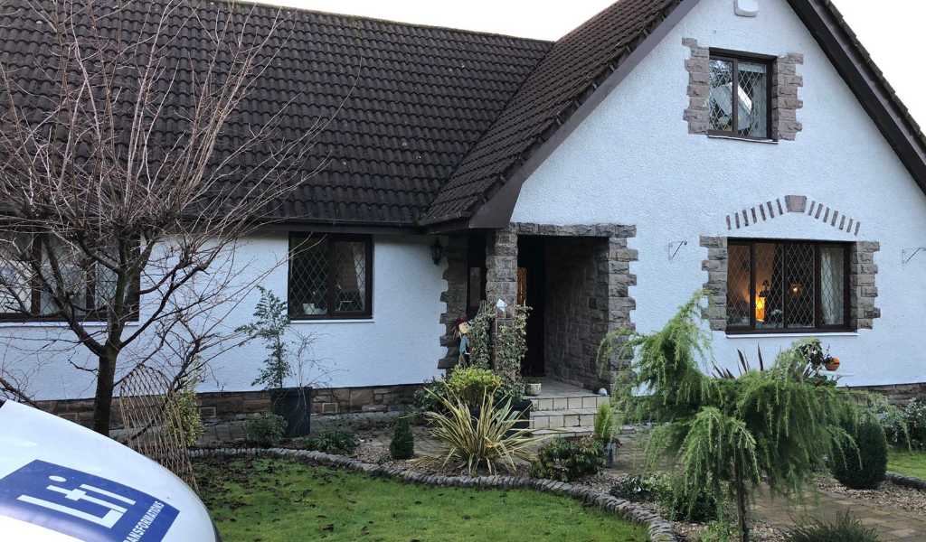 Exterior Wall Coating in Polar White